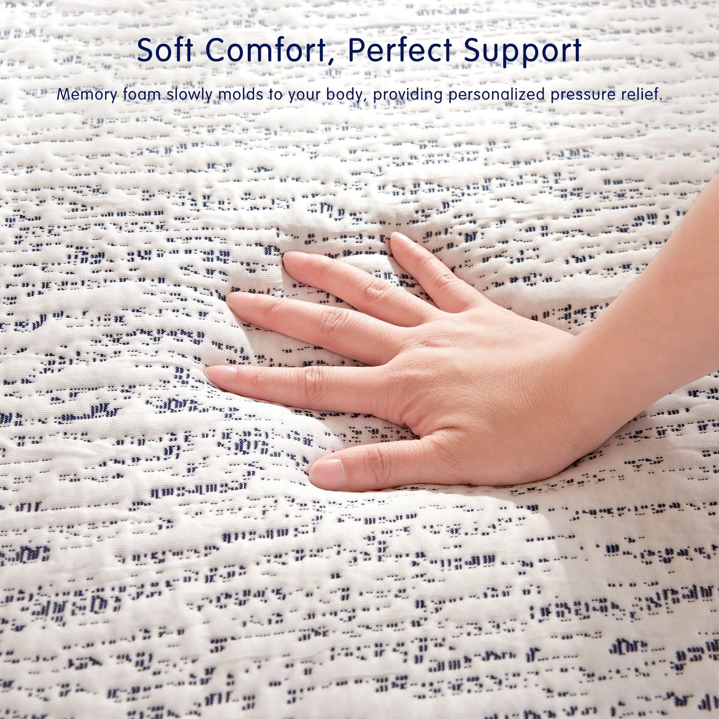 Dyfun Gel Memory Foam Mattress Topper Twin - Cooling Technology, CertiPUR-US Certified, Non-Slip & Machine-Washable Cover