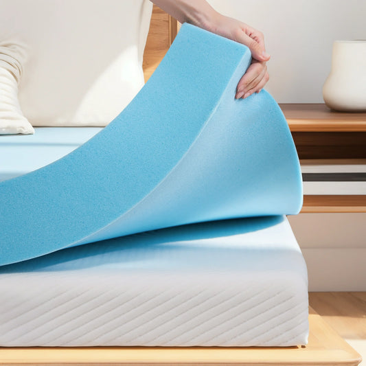 Memory Foam Mattress Topper - Gel Infused Cooling Mattress Topper, Pressure Relief, CertiPUR-US Certified