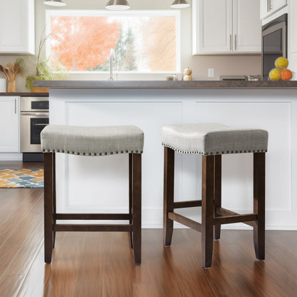 Backless Bar Stools Modern Counter Stool Chairs Wooden Kitchen Island Stools