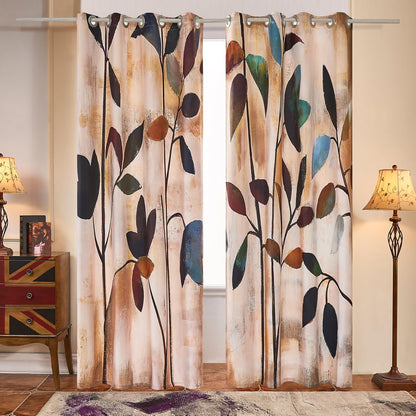 Fassbel® 2 Panel Set Digital Printed Window Curtains for Bedroom Living Room Dining Room Kids Room