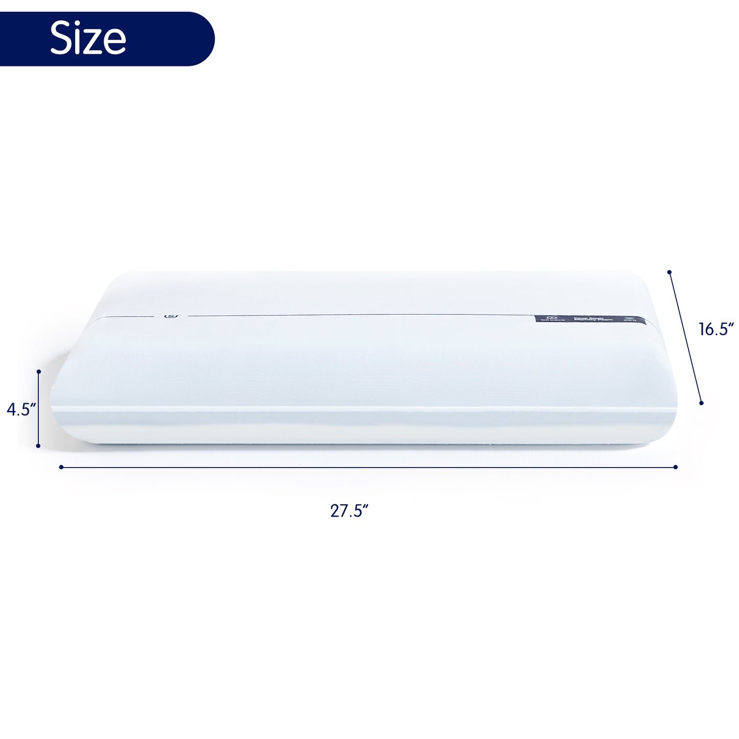 DyFun Gel Memory Foam Bed Pillow, Dual - Firmness Queen Size Pillow - Neck Pain Relief for Side & Back Sleepers