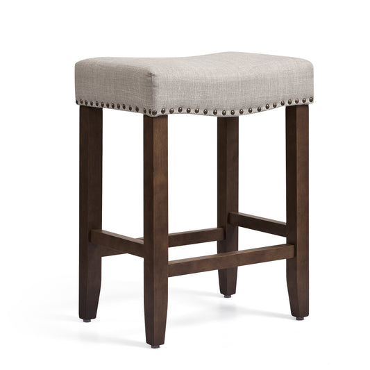 Backless Bar Stools Modern Counter Stool Chairs Wooden Kitchen Island Stools