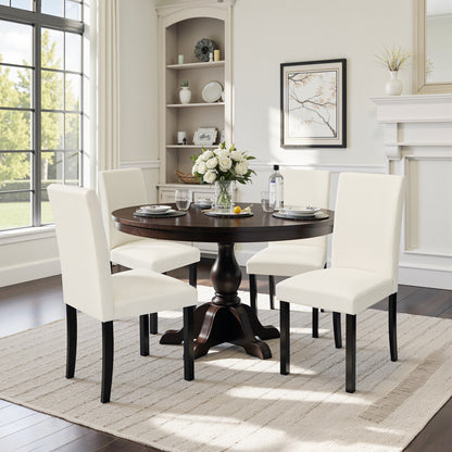 Hokway Dining Room Chairs, Parsons Diner Chairs Fabric Side Kitchen Chairs