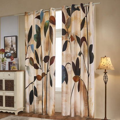 Fassbel® 2 Panel Set Digital Printed Window Curtains for Bedroom Living Room Dining Room Kids Room