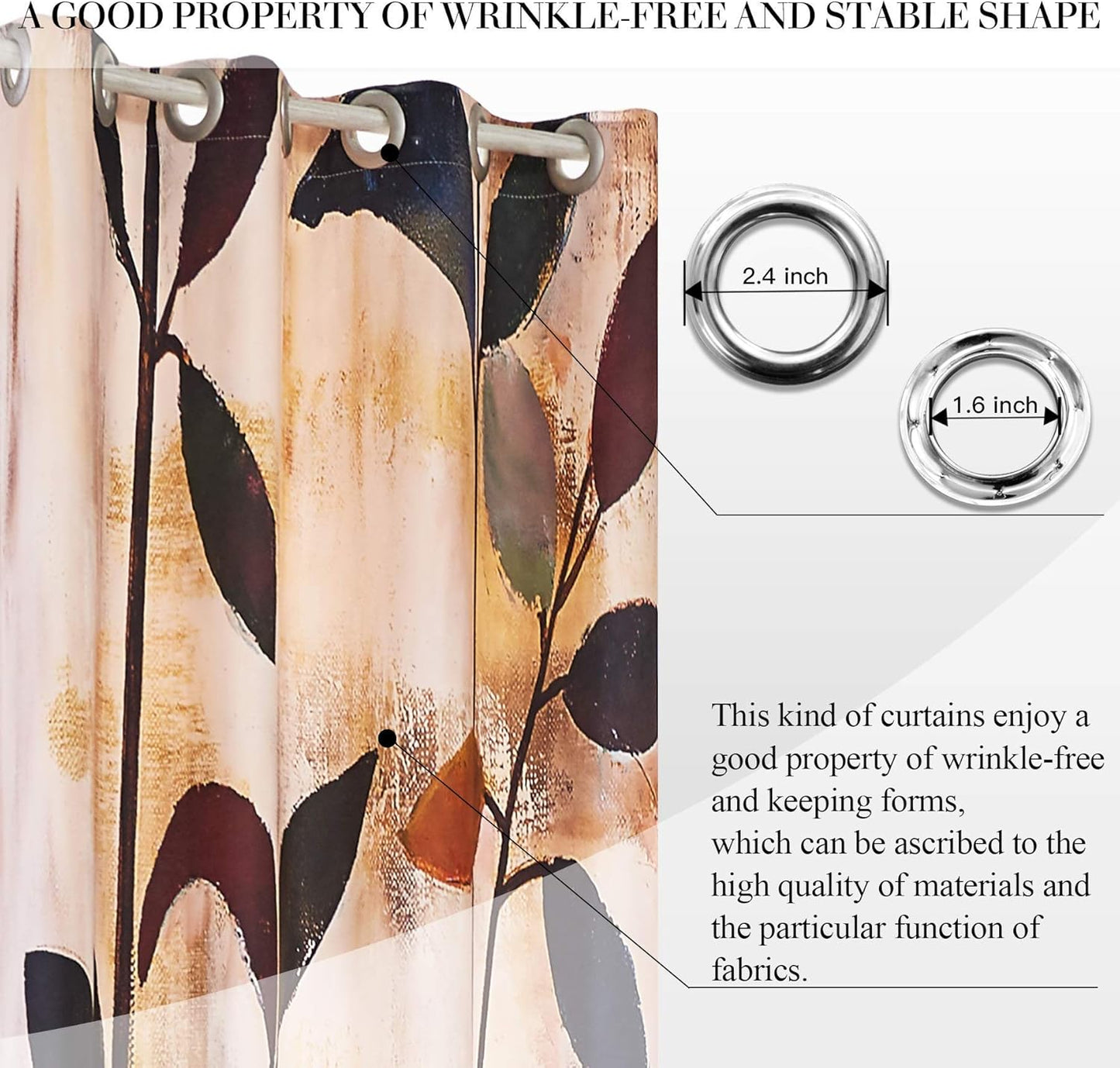 Fassbel® 2 Panel Set Digital Printed Window Curtains for Bedroom Living Room Dining Room Kids Room