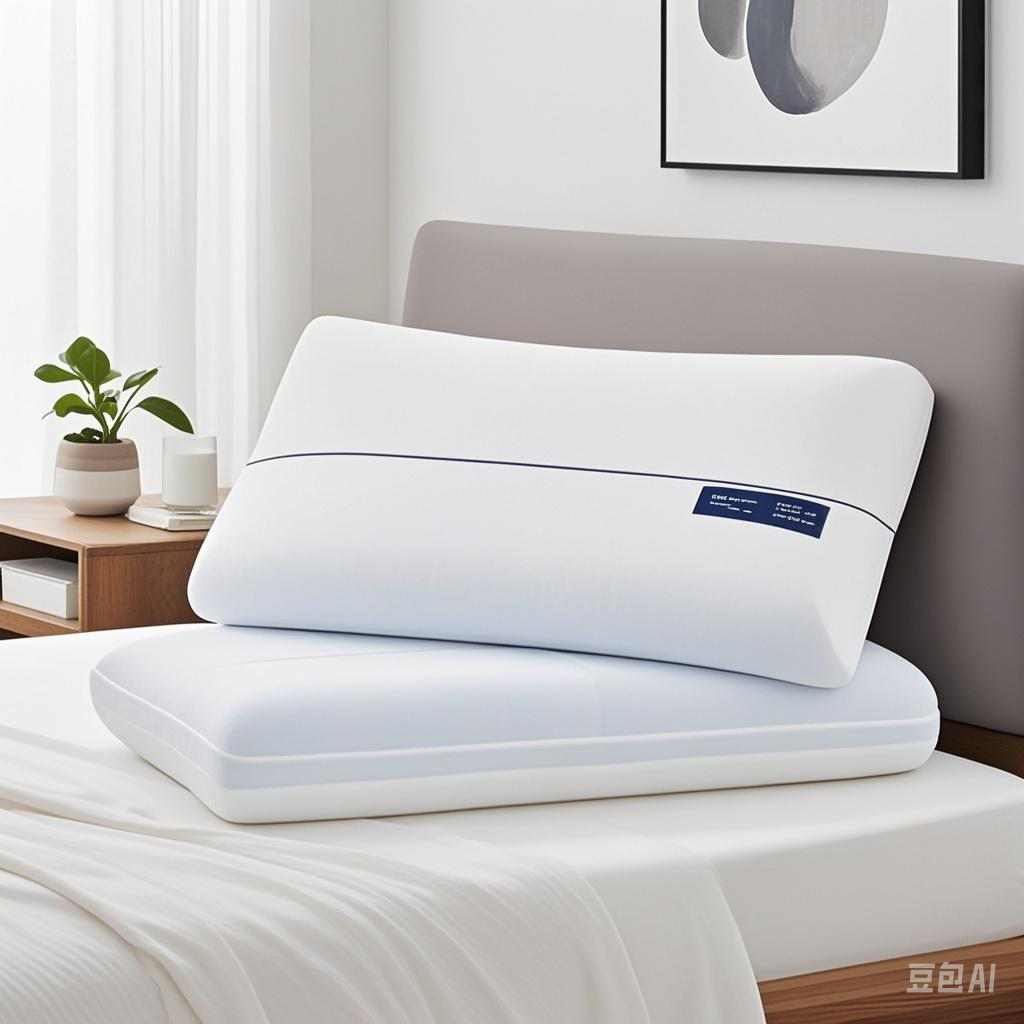 DyFun Gel Memory Foam Bed Pillow, Dual - Firmness Queen Size Pillow - Neck Pain Relief for Side & Back Sleepers